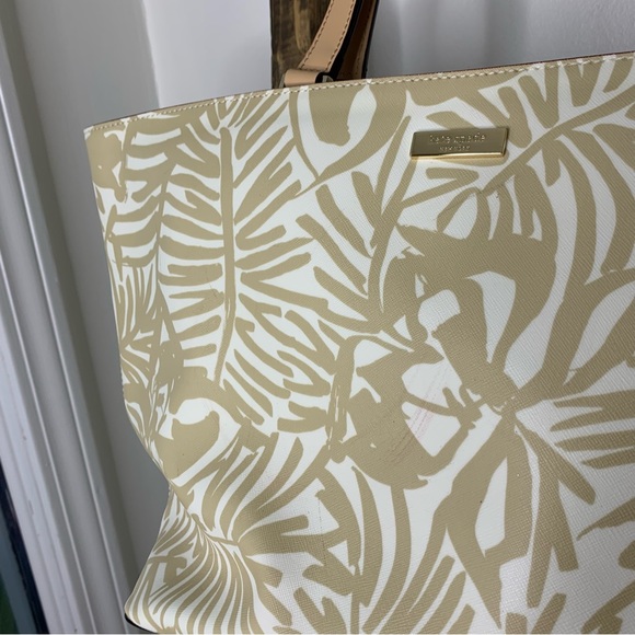 Kate Spade Palm Printed Tote Bag - Picture 4 of 16